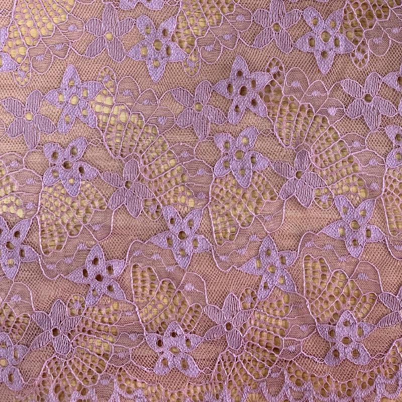 Polyester Lace Star Hollow Women's Wedding & Formal Dresses Fabric