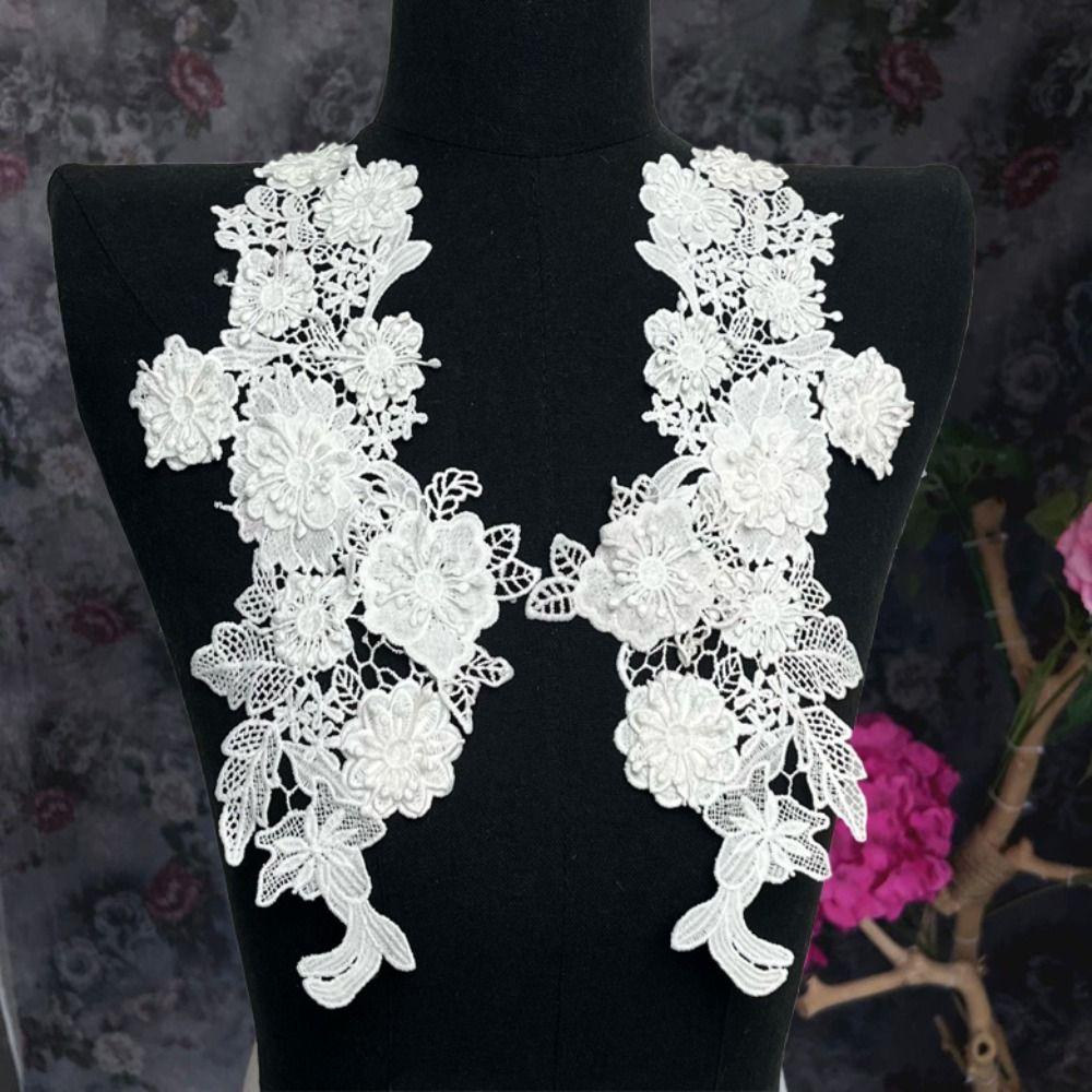 Handmade Sew On Patches Mesh Embroidery Embroidery Appliques  Bridal Wear