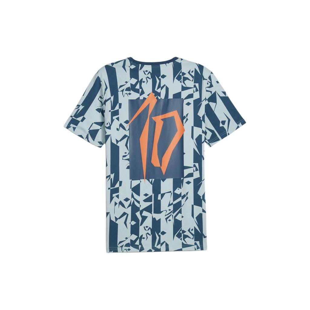 Puma X Neymar Jr Collaborative Crew Neck Casual Short Sleeve T-Shirt Men Tops Blue 658954-13