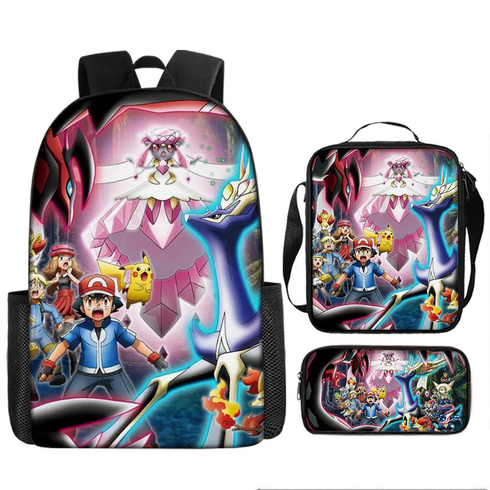 Primary And Secondary School Students Schoolbag Cartoon Backpack Breathable And Wear-Resistant Children'S Backpack Satchel Pencil Bag Set