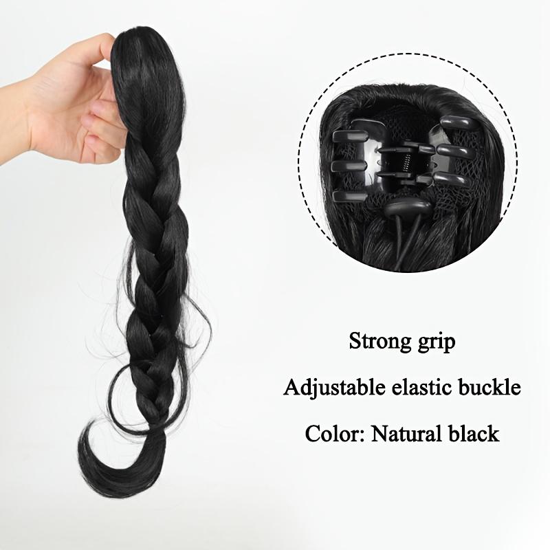 Synthetic Wig Braid Female Catch Clip Ponytail Lazy Temperament Braided Hair Long Braid Low Braided Fake Ponytail