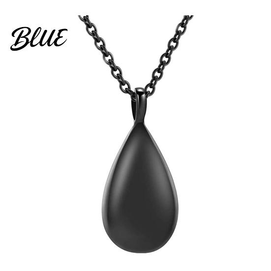 Durable Stainless Steel Necklace Pendant Anti-Oxidation Water Drop Shape Pet
