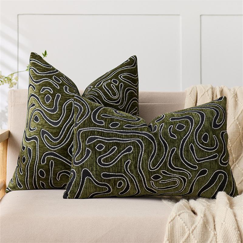Light Luxury Ins Style Sofa Throw Pillow Living Room Cushion Backrest Model Room Pillow Bay Window Throw Pillow Cover