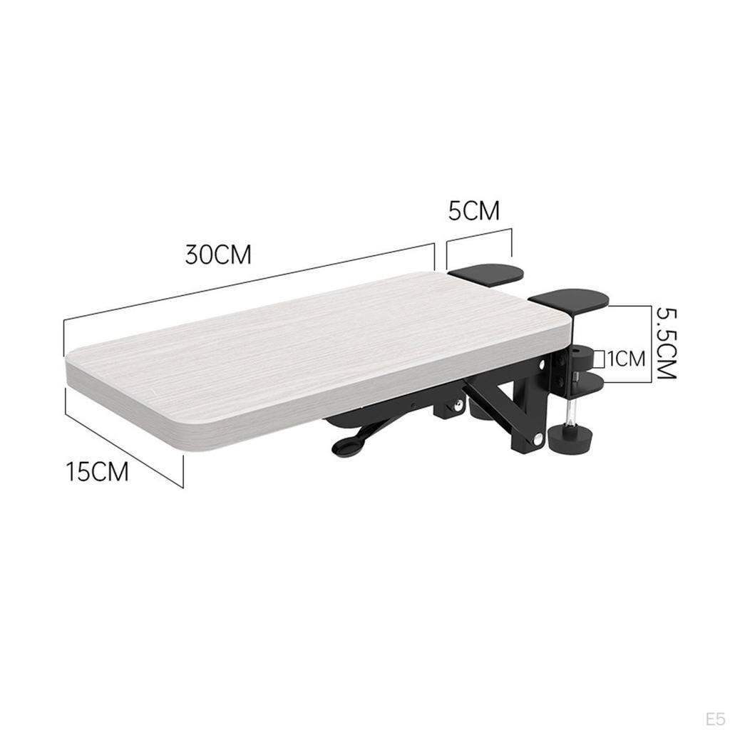 Datamaskinarmbrakett Albuestøtte Sammenleggbar Praktisk Håndleddsstøtte Kontorpulter Forlengelsesbrett