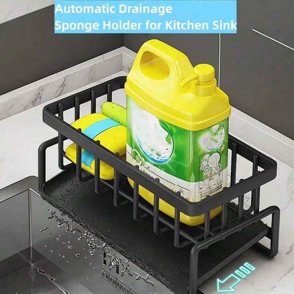 Kitchen Sink Drain Rack Organizer Plastic Self-draining Sink Shelf Soap Sponge Holder Dishcloth Towel Rack filter basket