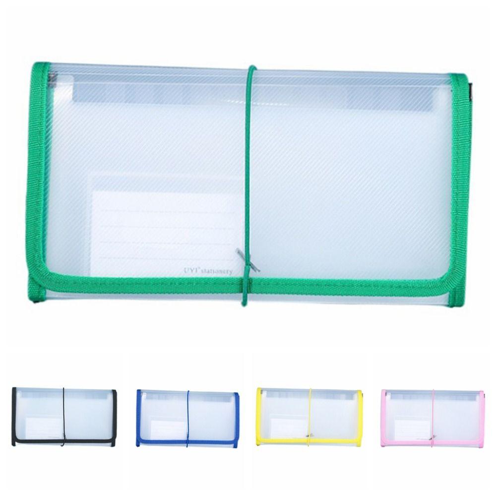 Binding Rope PP Expanding File Folder Colored Labels Accordian File Bag  Briefcases