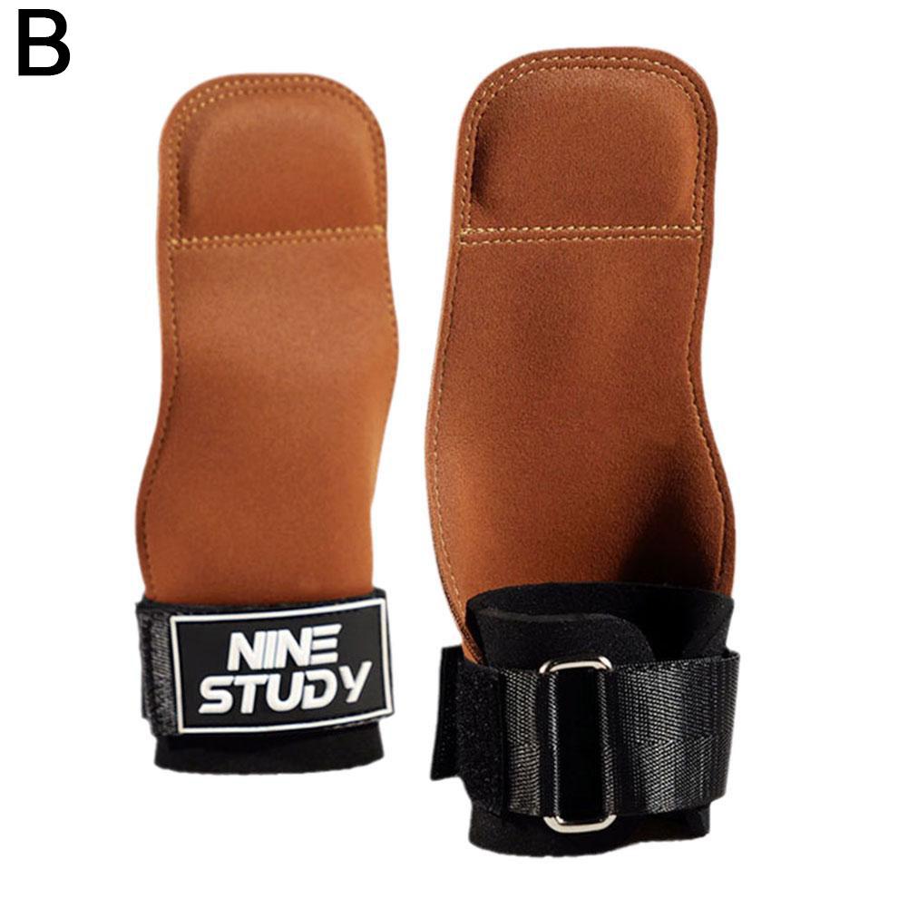 Gym Gloves Grips Anti-Skid Wrist Straps Protector for Weightlifting Support Bench Press Pull-up Fitness Gloves Palm Protection