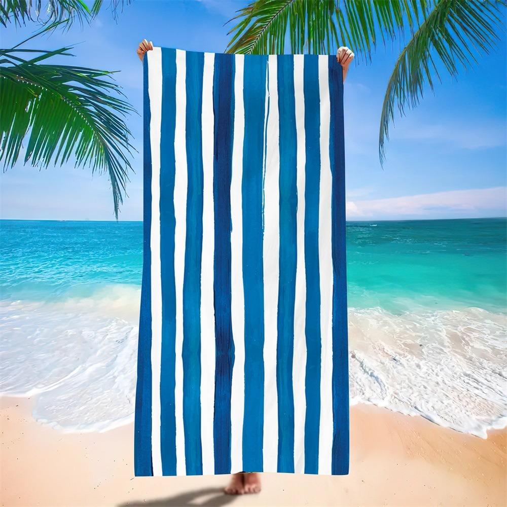 Black Gold Mandala Beach Towel Bohemian Floral Quick Dry Polyester Bath Towel for Summer Vacation Sandproof Swim Pool Blanket