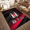 Be?ikta? Football Crest Square Rugs Are a Great Choice for Living Rooms, Bedrooms, Home Décor, and As Gifts.