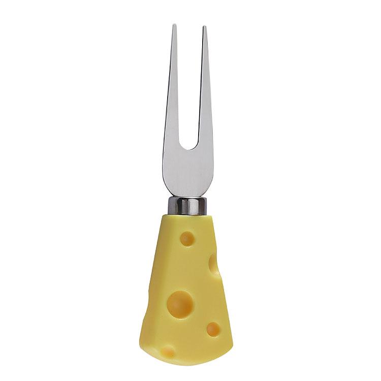 Stainless Steel Cheese & Pizza Knife Set with Wooden Handles