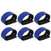 10pcs Fishing Rod Belt Ties Stretchy Straps Fishing Tackle Ties Cable Bait Casting Spinning Fly Rod Straps HoldersBlue