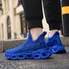 Hot Sale Fashion Blade Running Shoes Men Blue Casual Sports Sneakers Men Lightweight Breathable Men's Socks Sneakers Size 46