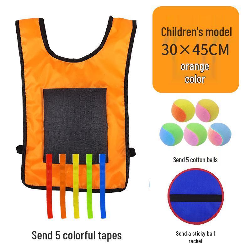 Children's Sticky Ball Dodgeball Vest for Outdoor Parent-Child Games