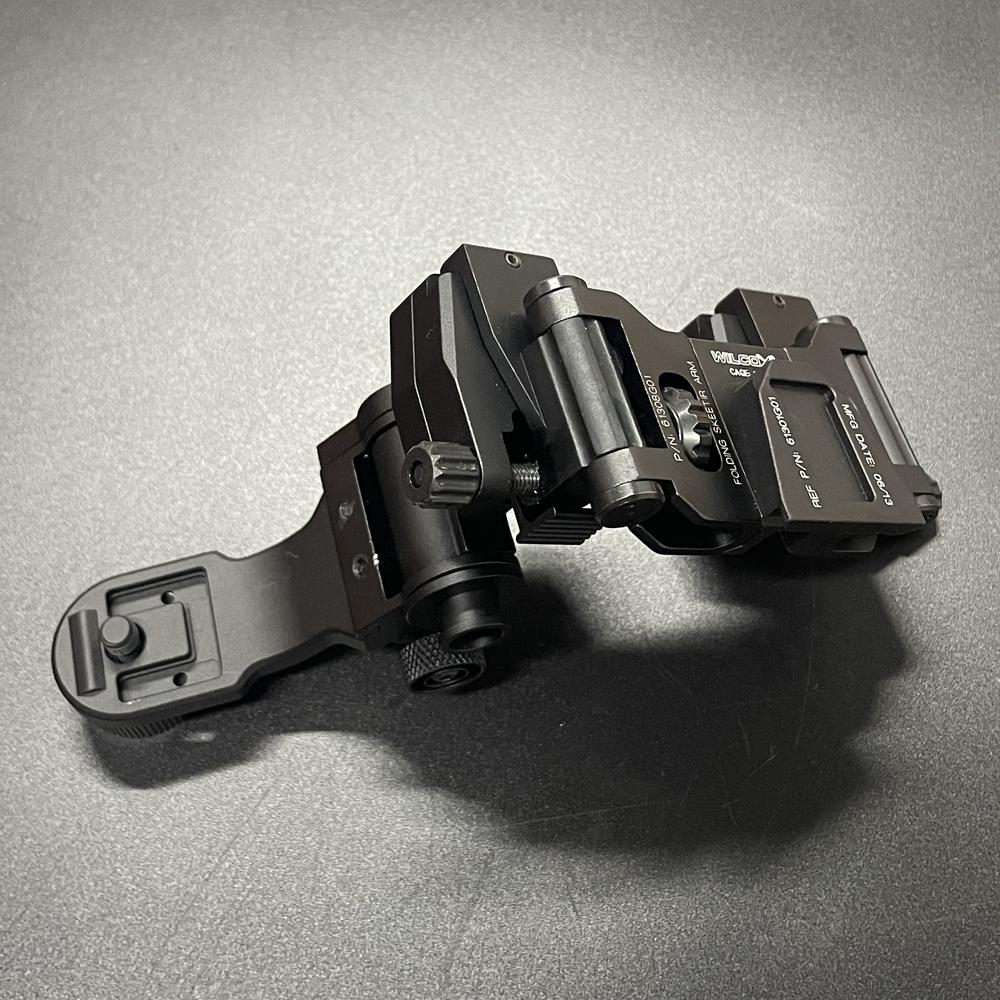 Metal J Arm NVG Mount Helmet Bracket Adapter PVS14 Night Vision Goggles Dovetail Binocular Bridge for Wilcox L4G24 AN/PVS-14