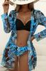 Exotic swimsuit, two-piece swimsuit, push-up thong, size L.