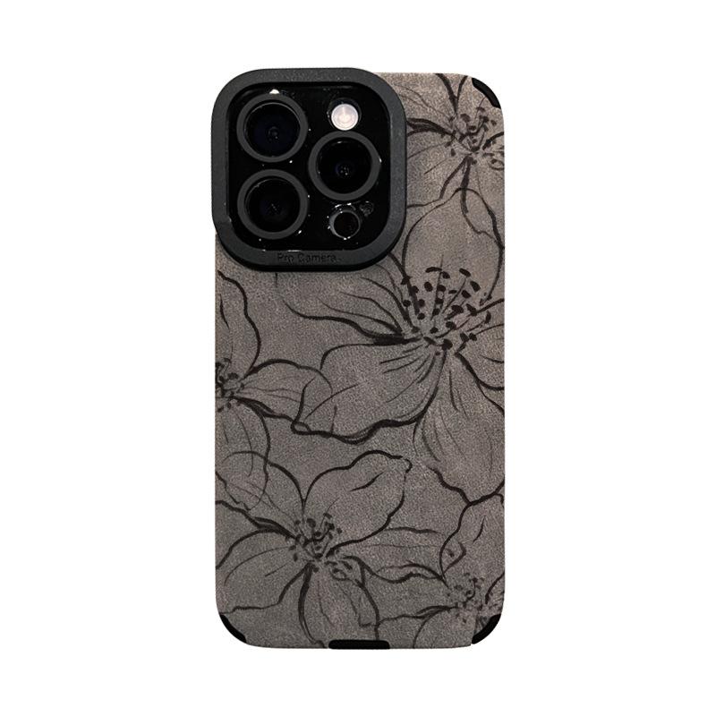 Applicable to Apple 17promax mobile phone case iPhone16 line flower bracelet 15 retro 14 silicone 13 Huawei