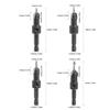 4pcs Adjustable Depth Countersink Drill Bit Set 4 Piece Set Countersunk Drilling Bit  Woodworking