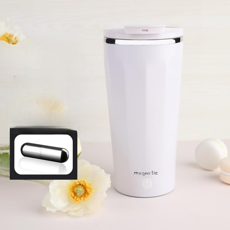 Automatischer, selbstrührender Magnetbecher aus Edelstahl, Kaffeemischbecher, Mixer, USB-Aufladung, intelligenter Mixerbecher mit auslaufsicherem Deckel