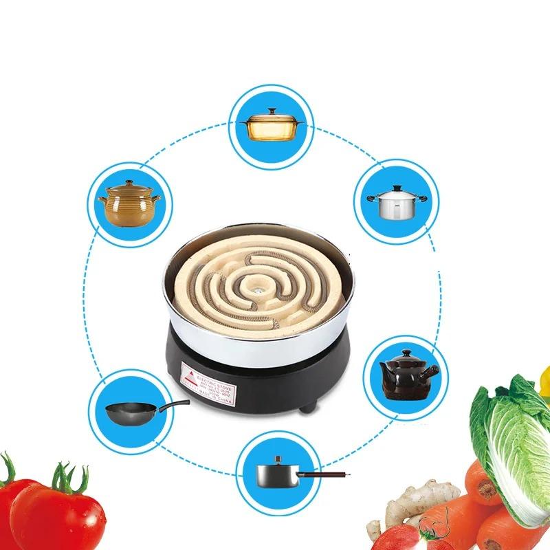 220V Kitchen Lab mini Electric stove electric household furnace thermostat hot milk cooker travel Hot Plate Hot Cook Heater 500W