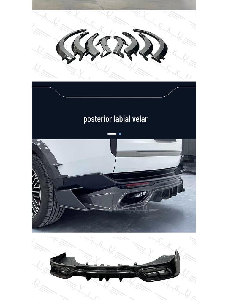 MS Style Carbon Fiber Body Kit for New Land Rover Range Rover: Front Lip, Rear Lip, Fender Flares, Side Skirts, Tail Spoiler, and Wind Deflectors