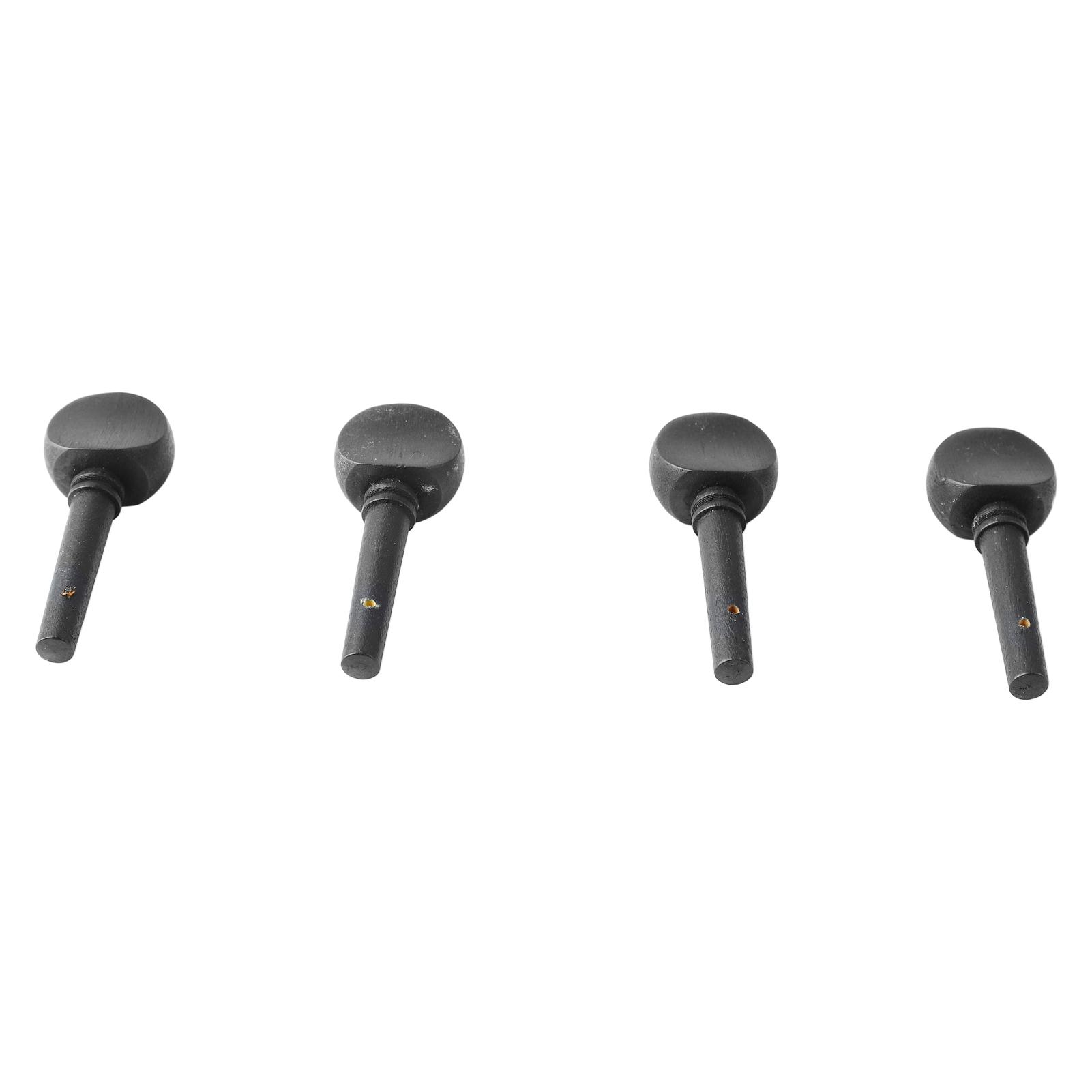 

4 шт. Колки для настройки скрипки Портативные Тонкий внешний вид Деревянные Колки для скрипки Замена Черные M00592