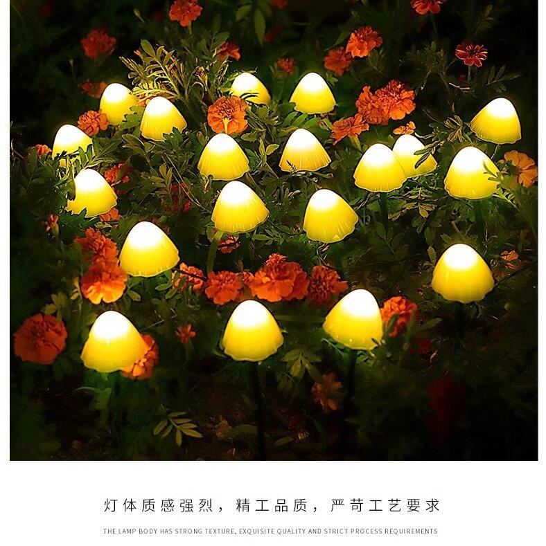 Solar Mushroom Lights String Outdoor Garden Courtyard Lawn Lights Halloween Christmas Decoration Viewing Light LED String Lights