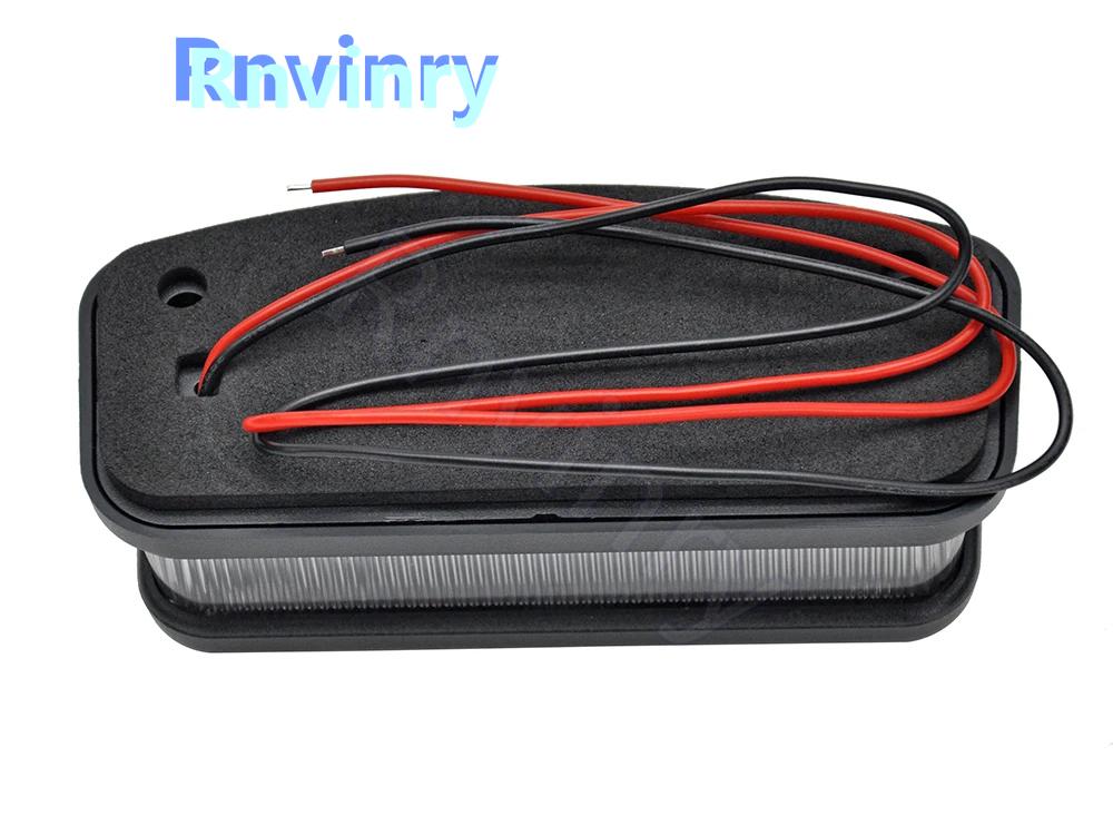 1Pcs All ModelsWhite LED License Plate Light Number Plate Lamp For Land Rover Series 2 2A & 3 All Models For Defender 90/110/130