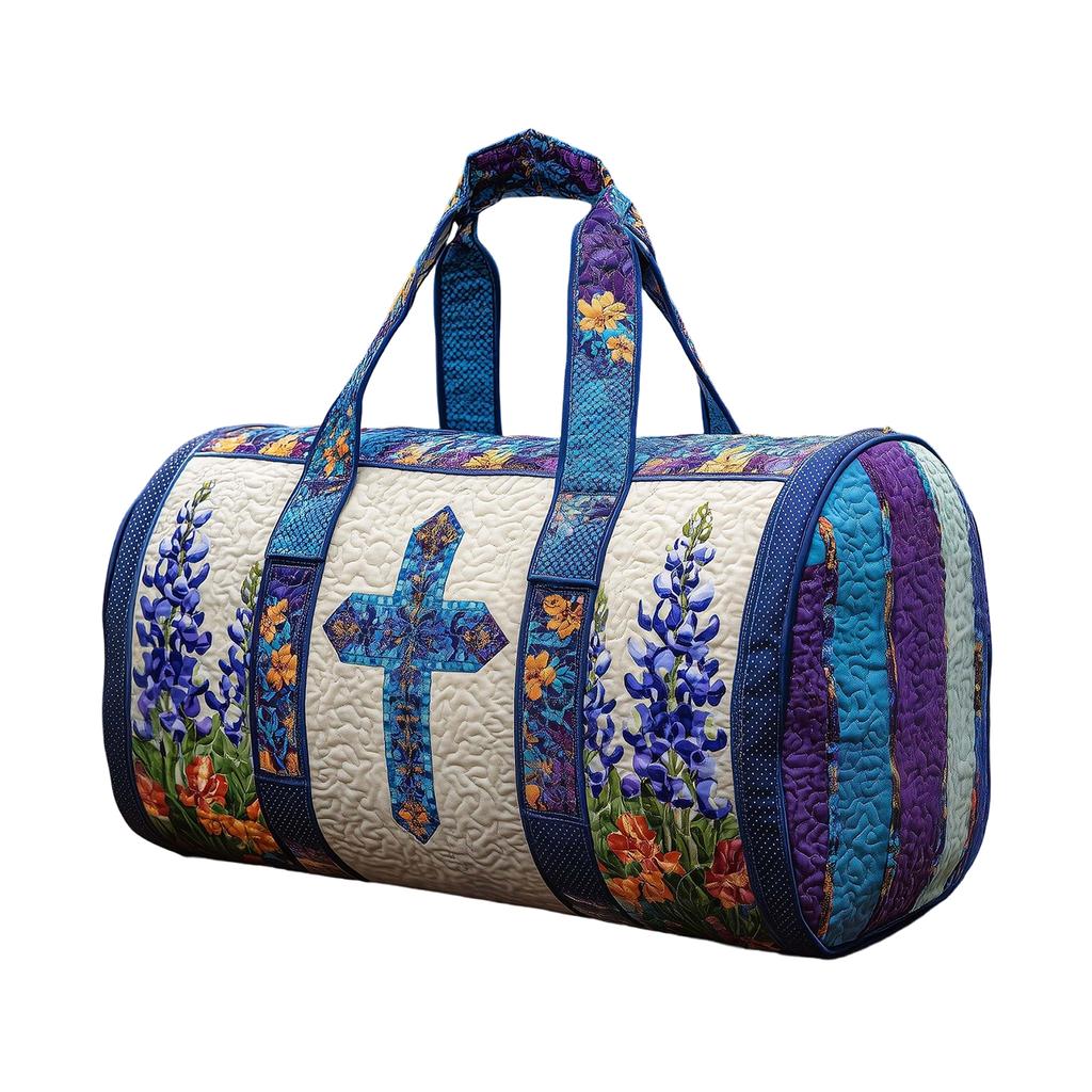 Borsa da Viaggio Trapuntata Imbottita Serie Floreale 3D Borsa Yoga da Donna alla Moda Stampata Borsa a Mano