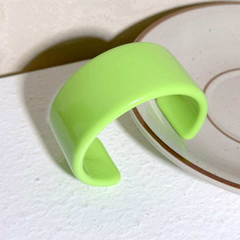 Indiase Feest Sieraden Mode Kleurrijk Stevig Hars Acryl Grote Open Armbanden voor Vrouwen Geometrie Brede Armbanden