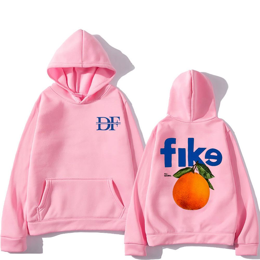 Dominic Fike Oranžové Mikiny Vtipná Nová Grafická Mikina Dámská Pánská High Street Mikina Módní Hip Hop Streetwear Y2k