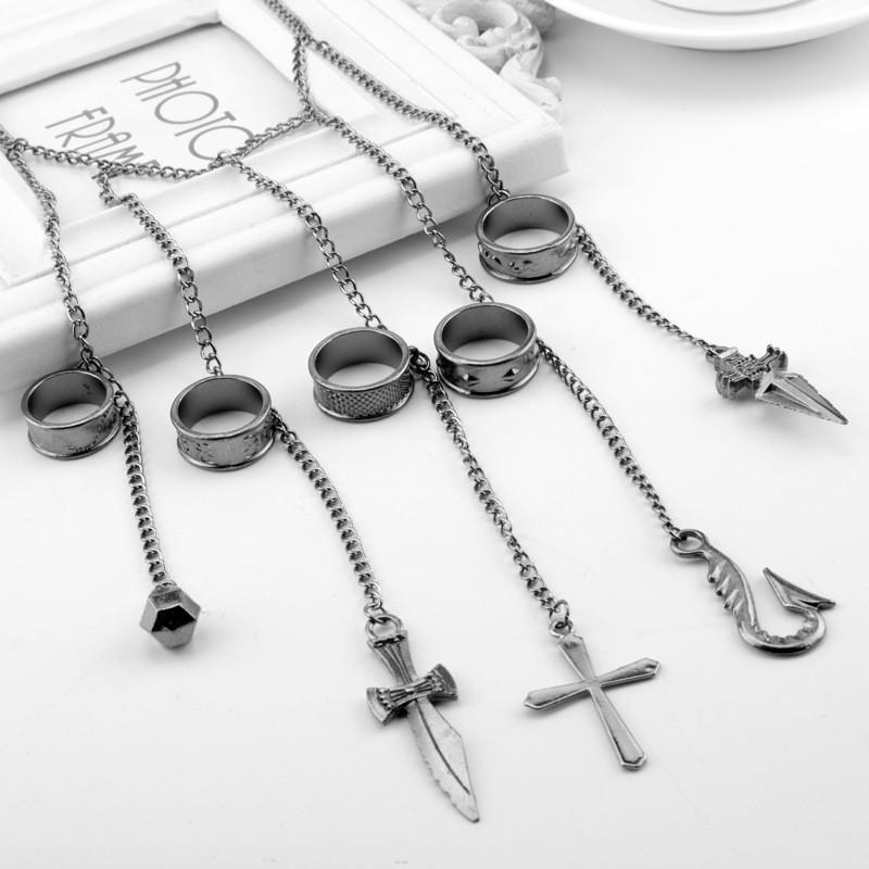 Hunter×hunter Five Finger Chain Pendant Jewelry For Anime Gift Enthusiasts