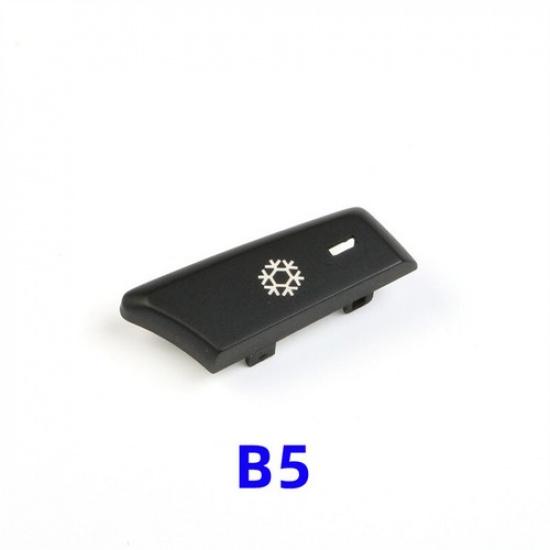 1pcs Black ABS Car Front AC Control Switch Button Trim For BMW 5 E60 E61 2003-10