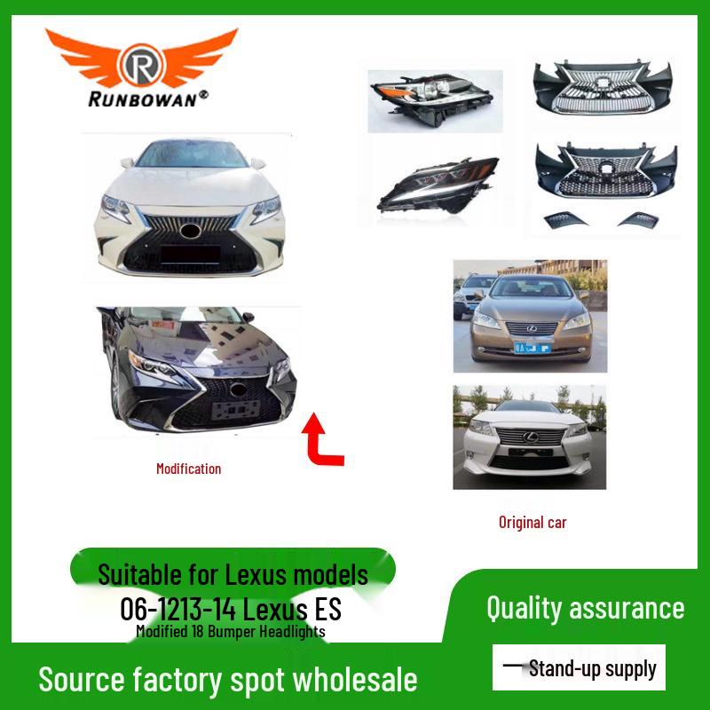 Lexus ES 06-14 Modified Bumper Headlights Front Bumper