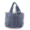 Excellent PLEATS PLEASE Handbag Pleated Navy polyester Women PP54-AG471 Used
