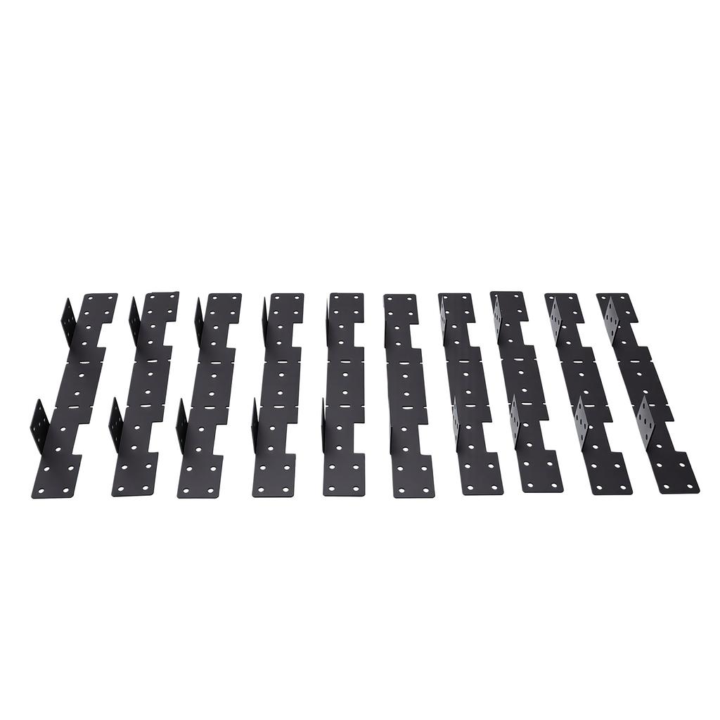 10 stuks Verstelbare Trapleuning Hangers Verborgen Terras Trapleuningen Connectoren voor 2x12 Trapleuningen Compatibel met de Meeste