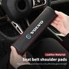AALF1 2pcs Car Safety Belt Cover Seat Belt Shoulder Strap Sleeves For Volvo C30 C70 S60 S80 S90 T6 V50 V60 V70 V90 XC40 XC60 XC70 XC90