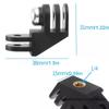 90° Vertical Adapter Universal Action Camera Mount With 1/4" Screw For 9 10 11 12 13 Insta360 X3 X5 Action 3 4 5