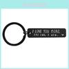 I Love You More The End Stainless Steel Keychain Perfect Gift For Valentine's Day And Birthdays