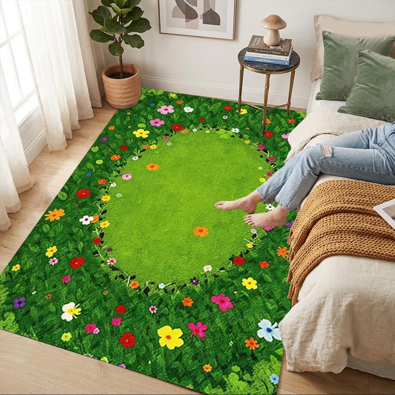 Flower Garden Living Room Nonslip Area Rug Soft Carpet For Bedroom Game Playroom Sofa Office Home Decor Doormat Christmas Gift C926180