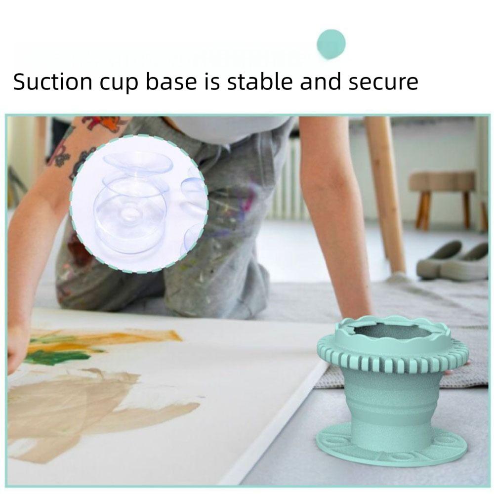 Sugpropp Botten Målarpensel Tvättare Vikbar Penseltvätt Eimer Ritverktyg