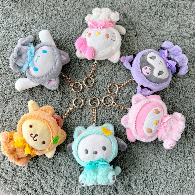 

Брелок Peluche, кавайные аниме-украшения, кукла Sanrio, аксессуары Brinquedos Infantil Menina