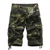Herren Tarnung Cargoshorts Mehrere Taschen Taktisch Locker Kordelzug Saum Lässig Outdoor Wandern Sommer Militärstil Kurze Hosen