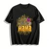 Girl Mama Graphic Tee Leopard Heart Print Mom Life Casual T-shirt Pure Cotton T-shirt