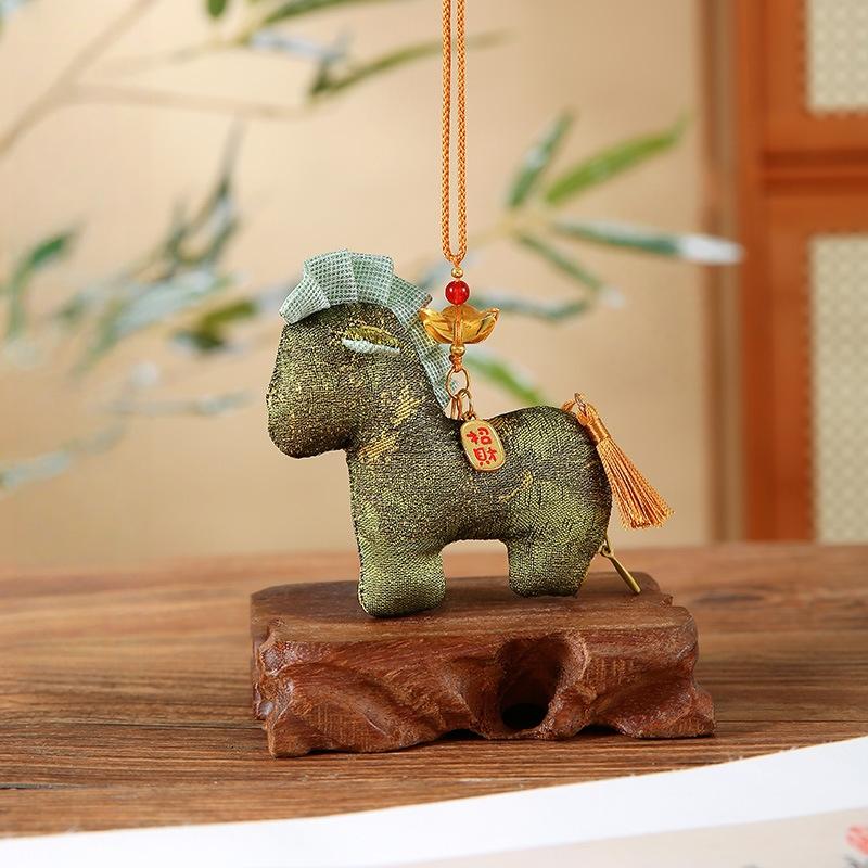 2026 Year Of The Horse Sachet Hanging Ornament Car Interior Pendant Backpack Charm New Year Lucky Housewarming Decoration Gift