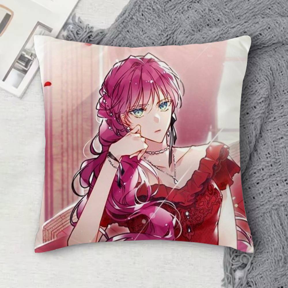 Death Is The Only Ending For The Villainess Doublesided Printed Square Decorative Cushion Cover for Sofa Living Room Home Decor