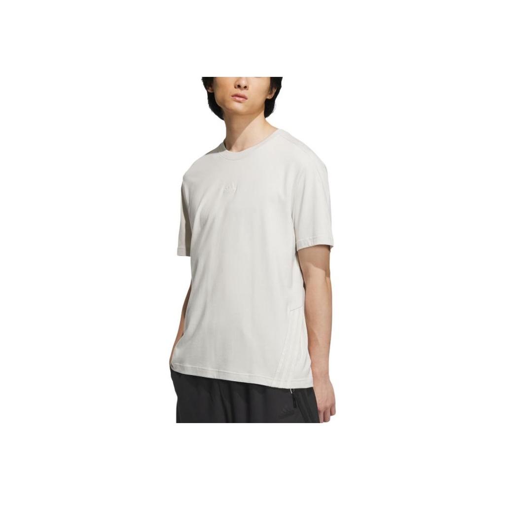 Adidas Cotton Sports Casual Short Sleeve T-Shirt Men Tops Talc IY8021