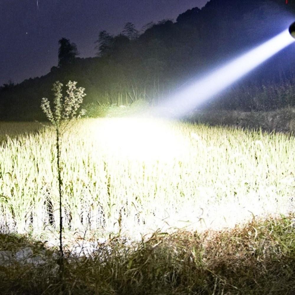 With Side Lights Handheld Spotlight Dimmable Powerful Handheld Lantern Camping Searchlight Outdoor