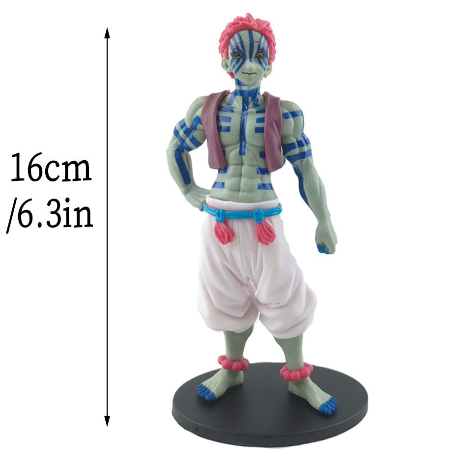15cm Anime Figurka Demon Slayer Figurky Slayer Akaza Panenka Figurka Bojovník Akční Figurka Model Hračky Anime Model Figurka Panenka do Auta