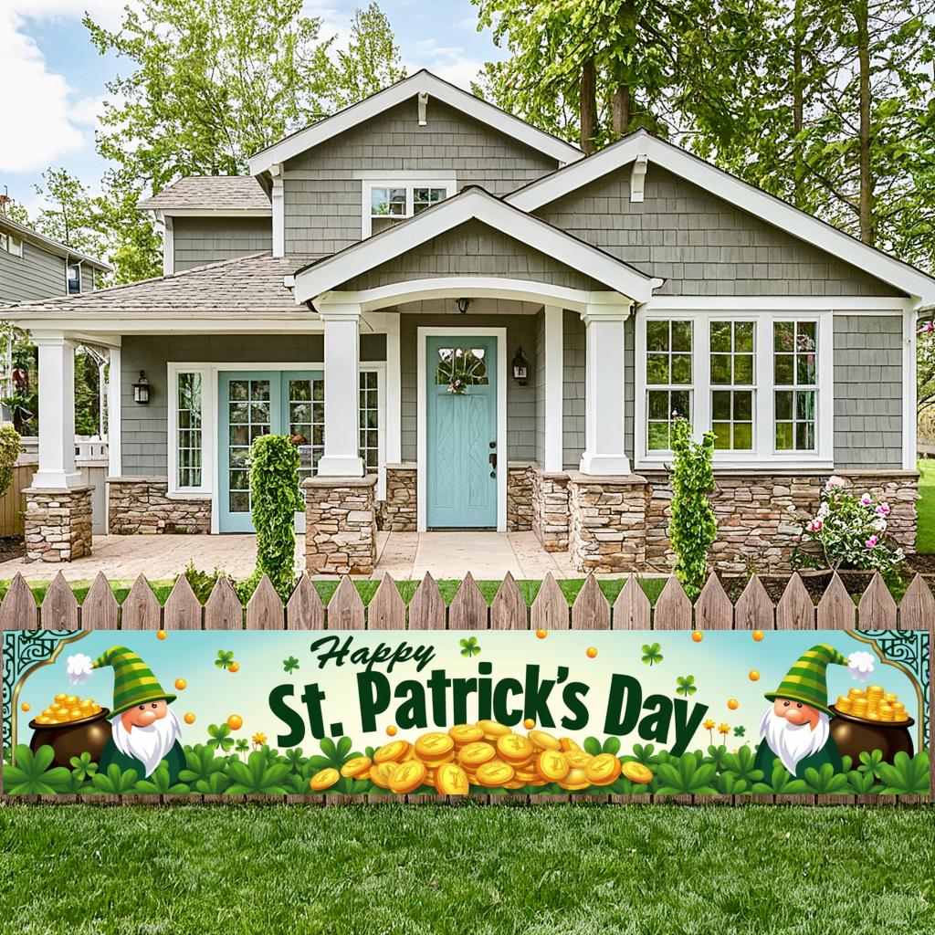 Colorful Decoration Background Decorative Festive Outdoor Classroom Event Happy Shamrock Decor for Classroom