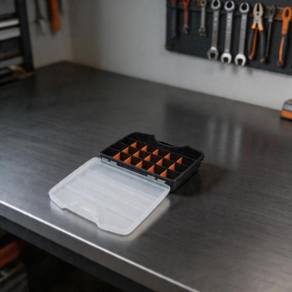 Hardware Parts Storage Box Removable Dividers Tool Organizer